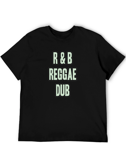 R&B Reggae Dub Black Graphic T-Shirt