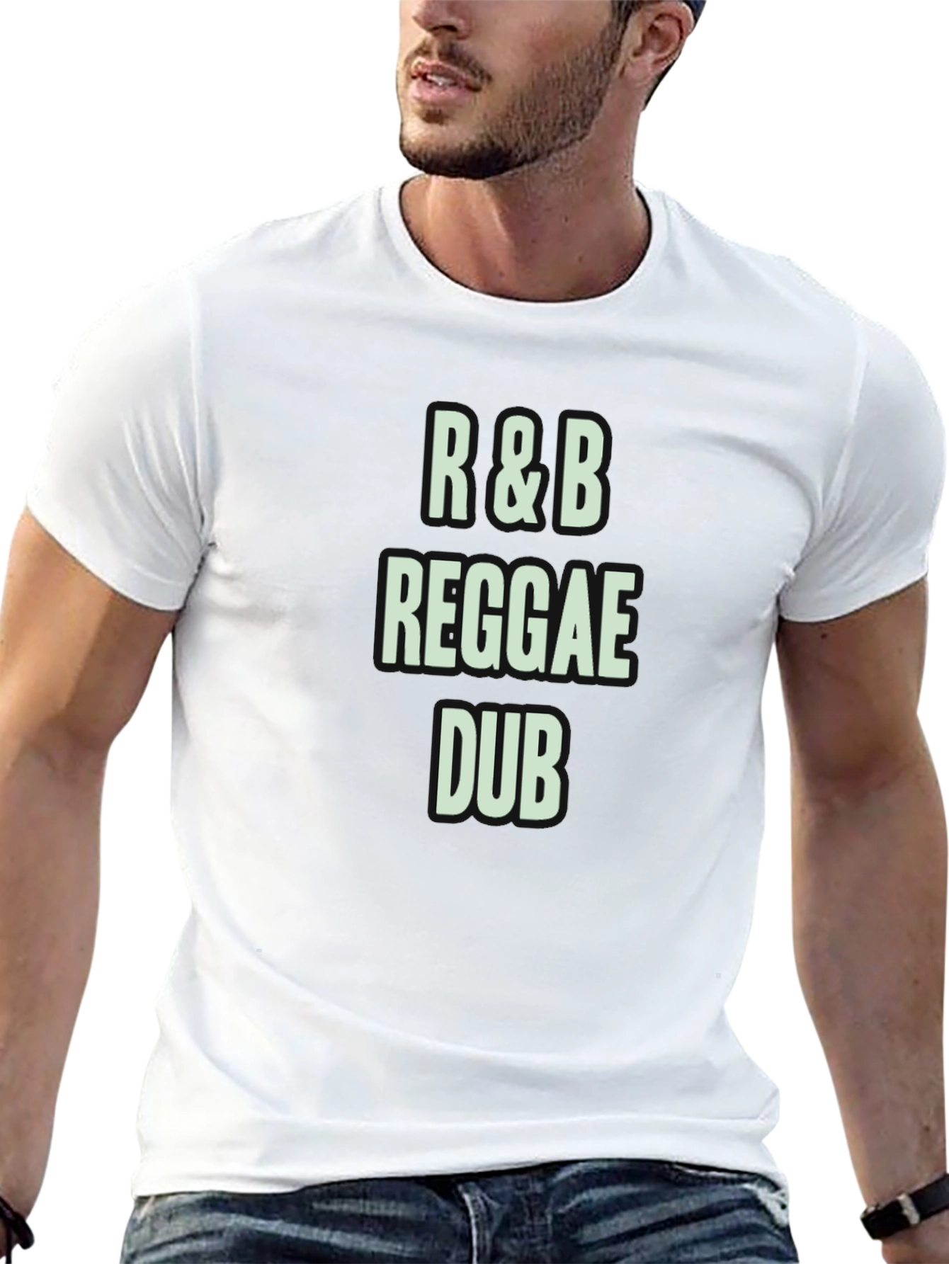 R&B Reggae Dub Black Graphic T-Shirt