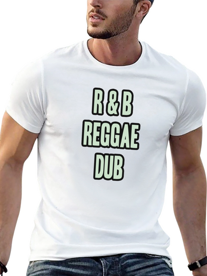 R&B Reggae Dub Black Graphic T-Shirt