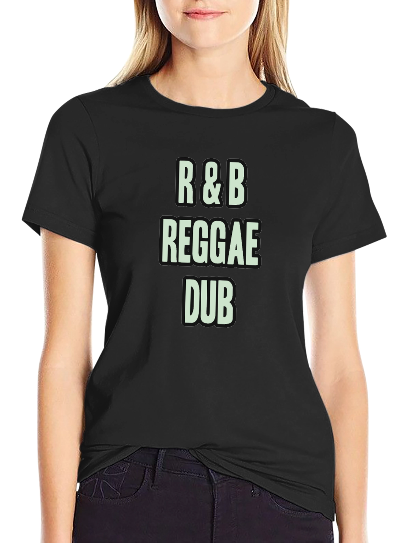 R&B Reggae Dub Black Graphic T-Shirt