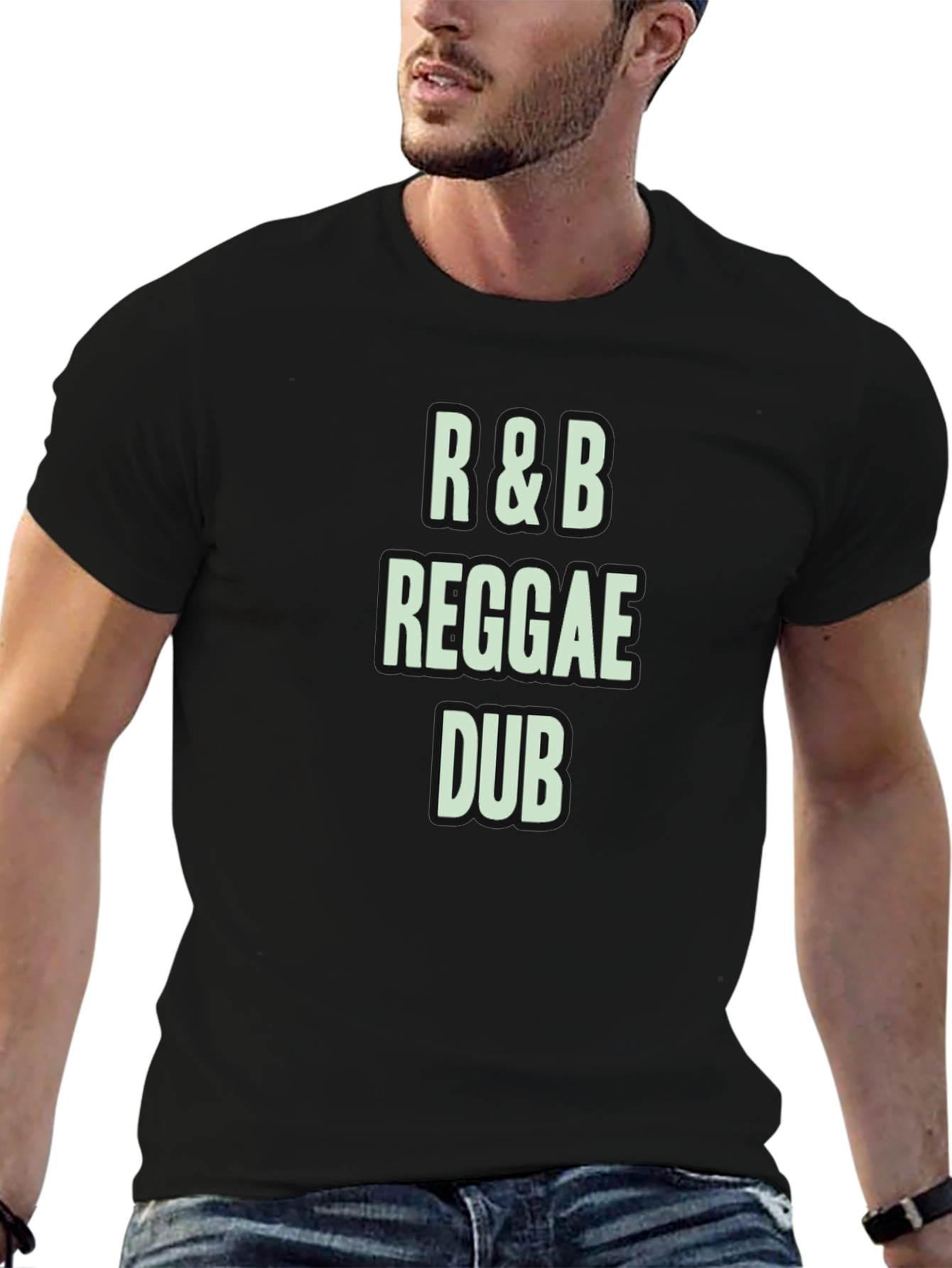 R&B Reggae Dub Black Graphic T-Shirt