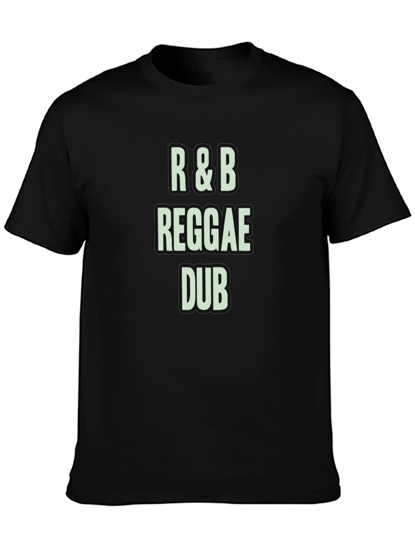 R&B Reggae Dub Black Graphic T-Shirt