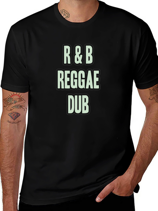 R&B Reggae Dub Black Graphic T-Shirt