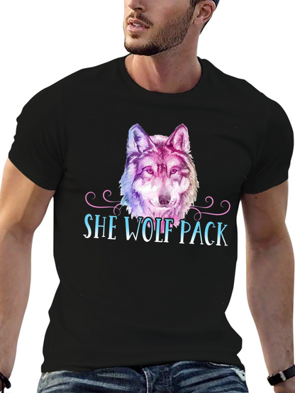 She Wolf Pack Graphic T-Shirt
