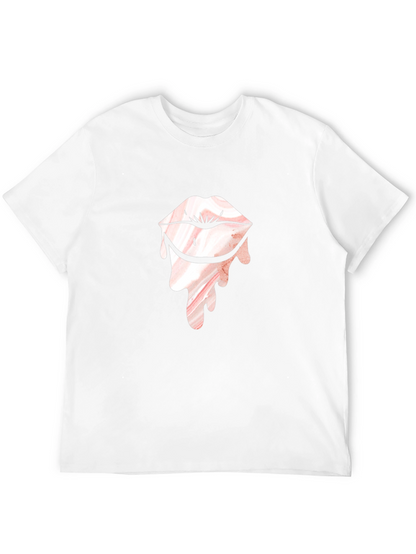 Lip Drip Graphic T-Shirt - Unique Design