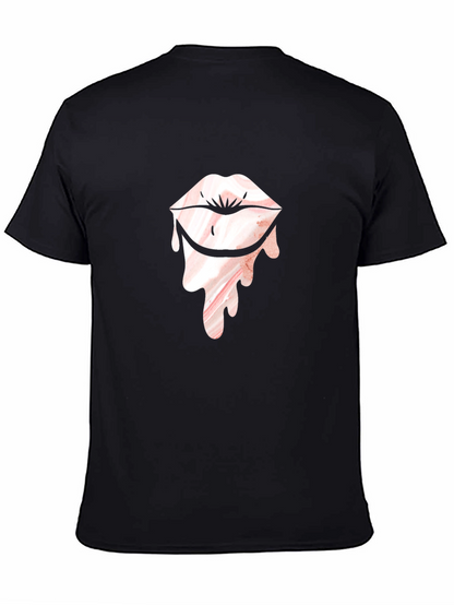 Lip Drip Graphic T-Shirt - Unique Design
