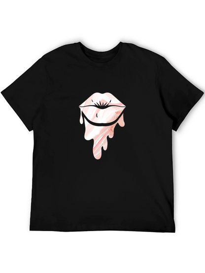 Lip Drip Graphic T-Shirt - Unique Design