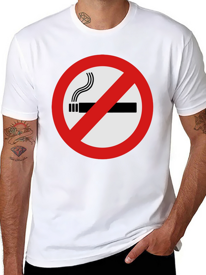 No Smoking Graphic Tee - Black T-Shirt