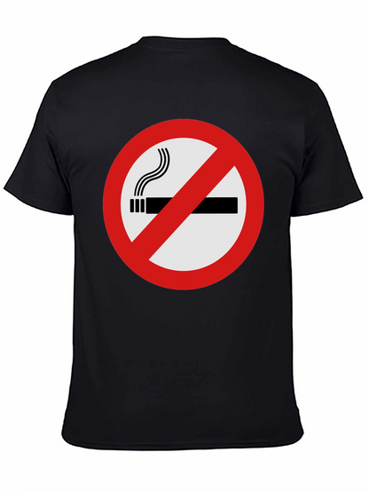No Smoking Graphic Tee - Black T-Shirt