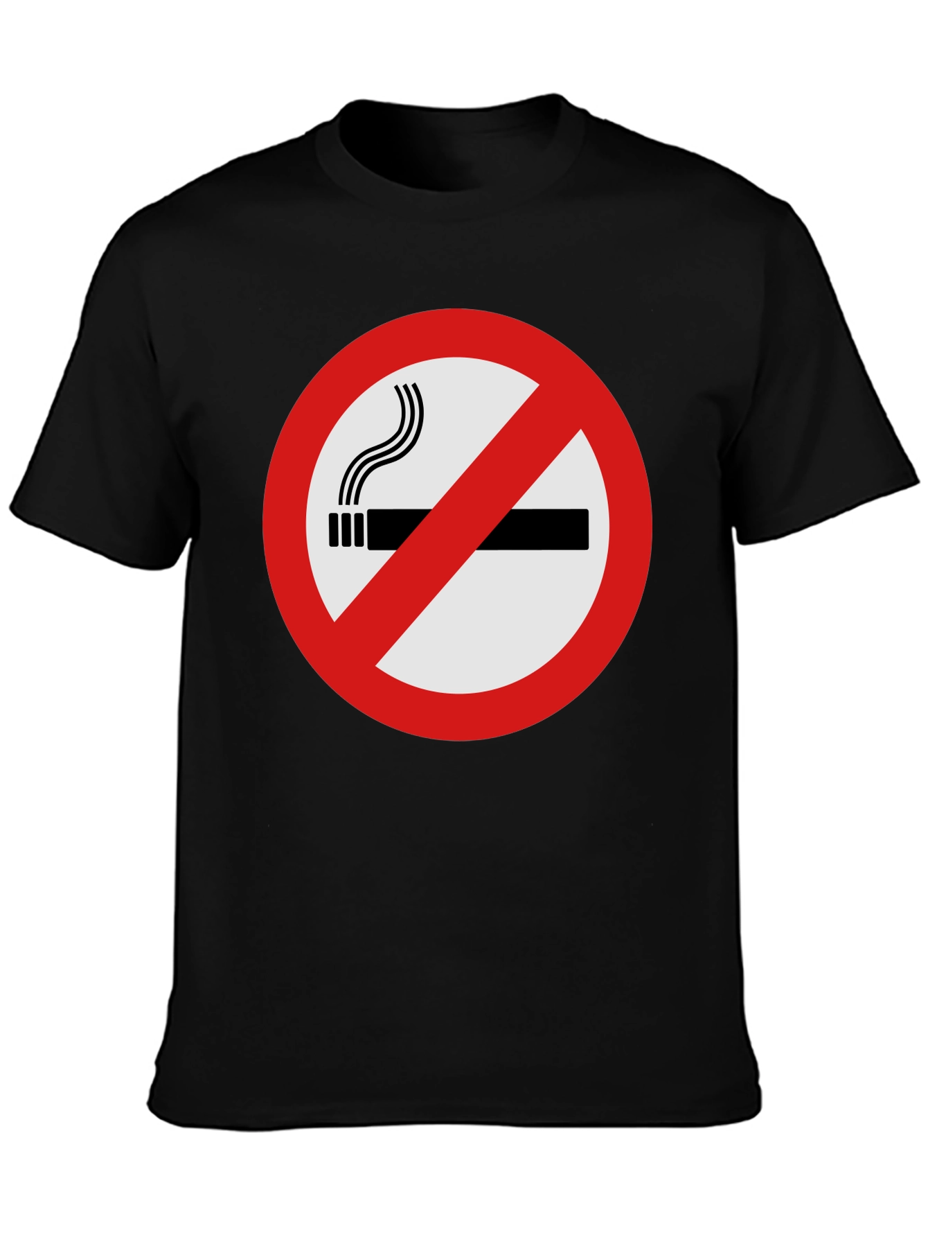No Smoking Graphic Tee - Black T-Shirt