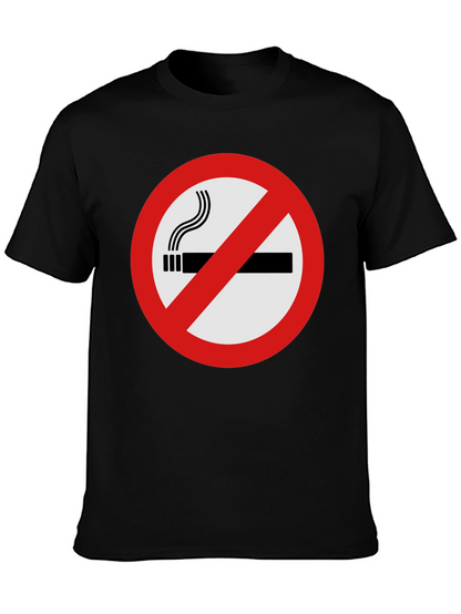 No Smoking Graphic Tee - Black T-Shirt