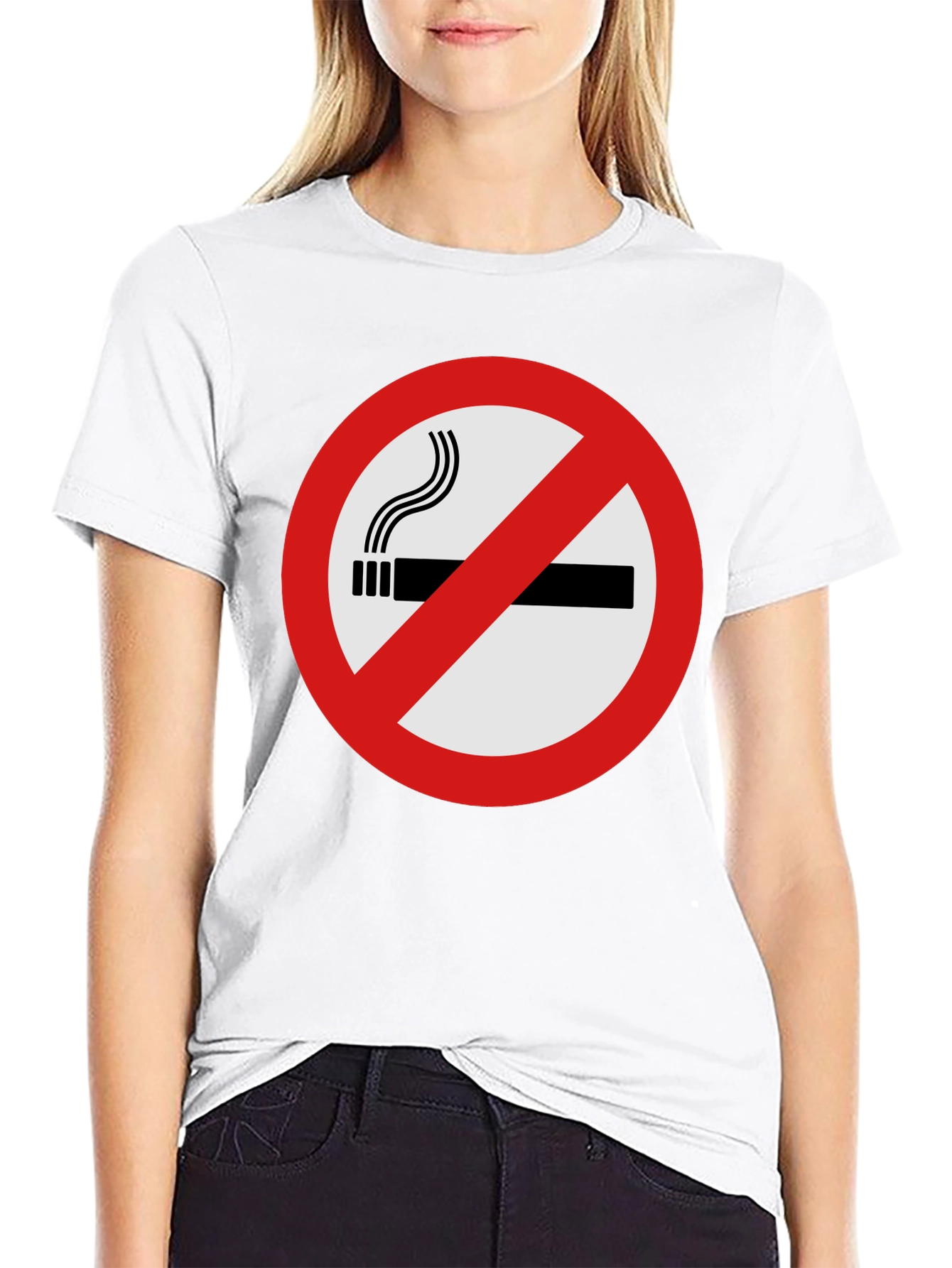 No Smoking Graphic Tee - Black T-Shirt