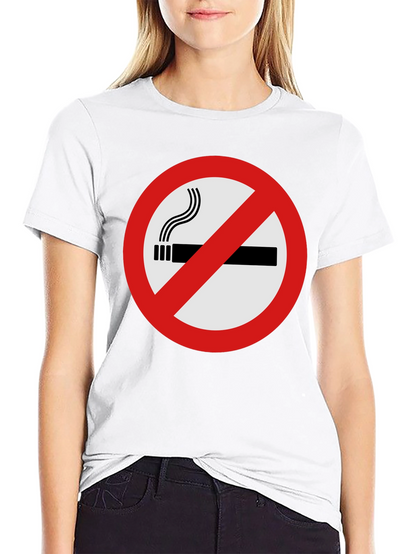 No Smoking Graphic Tee - Black T-Shirt