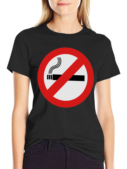 No Smoking Graphic Tee - Black T-Shirt