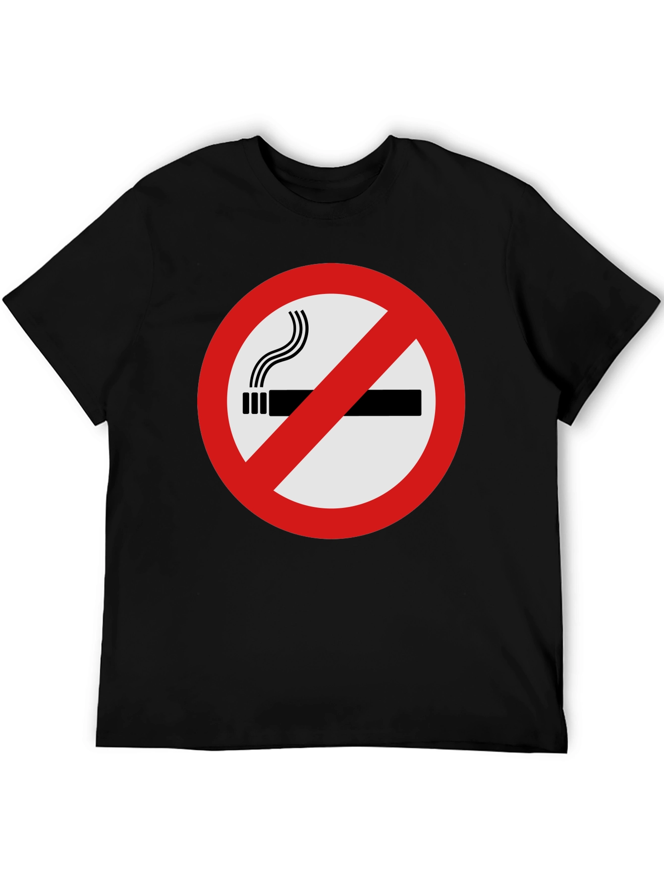 No Smoking Graphic Tee - Black T-Shirt