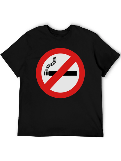 No Smoking Graphic Tee - Black T-Shirt