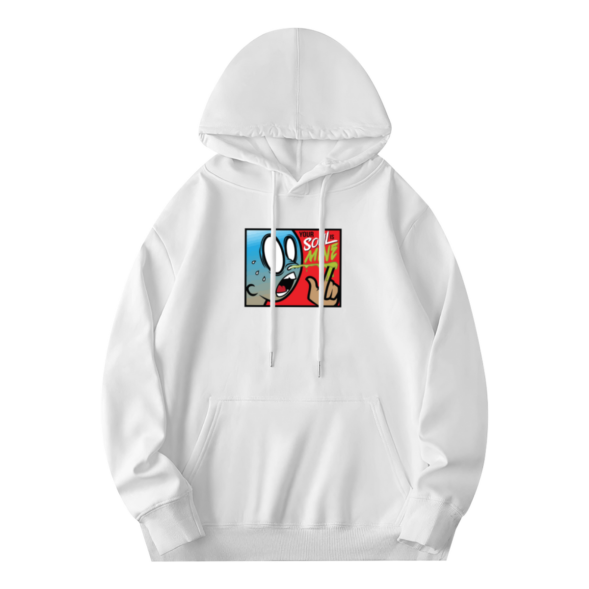 Trendy Hooded Sweatshirt - Inspirational Quote