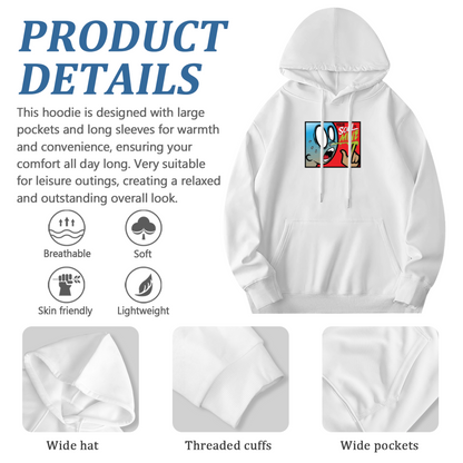 Trendy Hooded Sweatshirt - Inspirational Quote