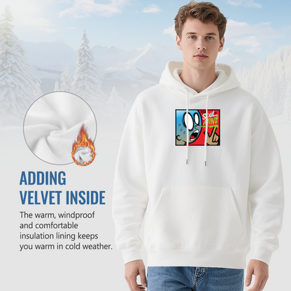 Trendy Hooded Sweatshirt - Inspirational Quote