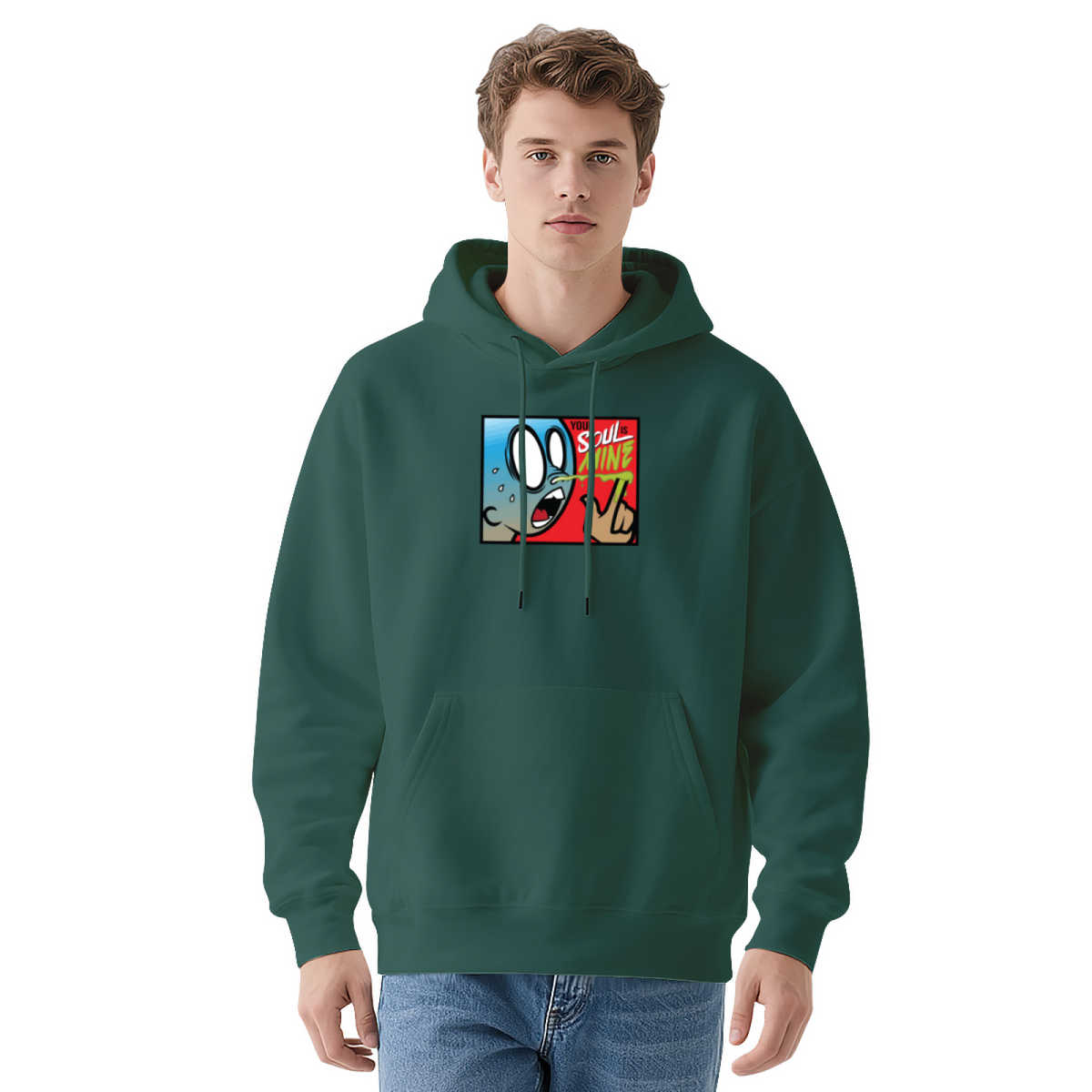 Trendy Hooded Sweatshirt - Inspirational Quote