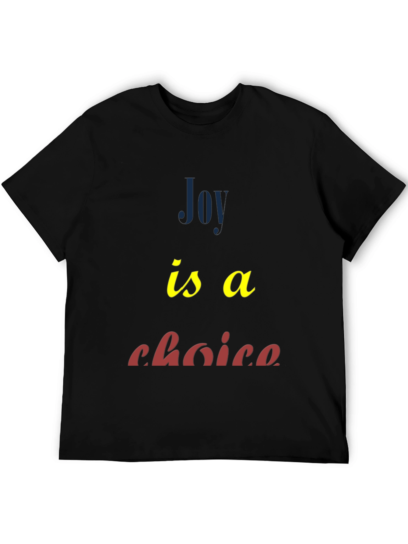 Joy Is A Choice Graphic Tee - Black