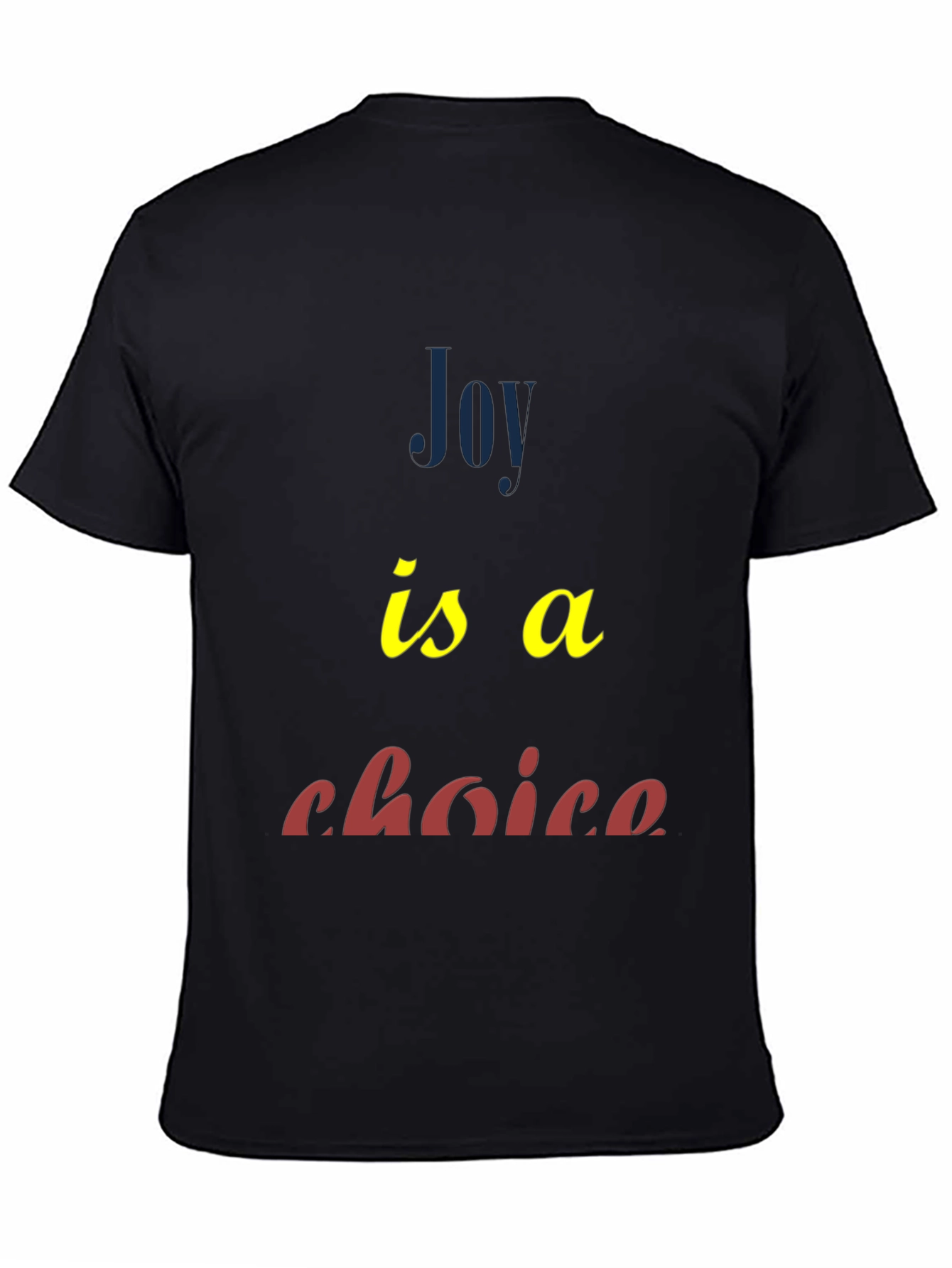 Joy Is A Choice Graphic Tee - Black
