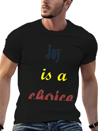 Joy Is A Choice Graphic Tee - Black