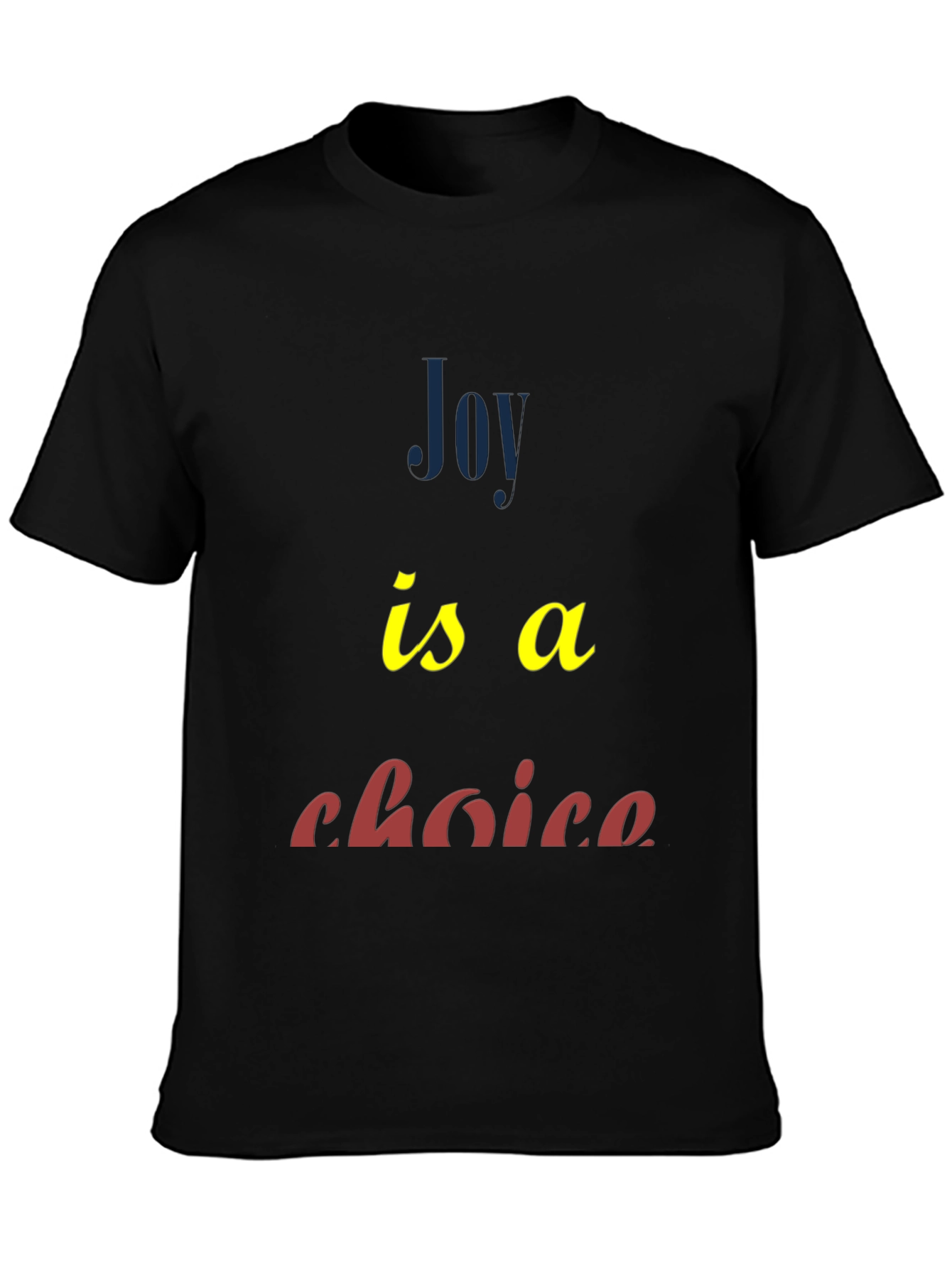 Joy Is A Choice Graphic Tee - Black