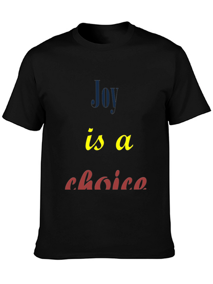 Joy Is A Choice Graphic Tee - Black