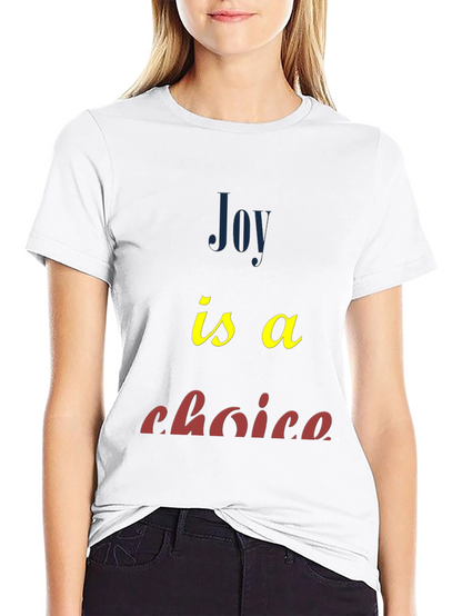 Joy Is A Choice Graphic Tee - Black