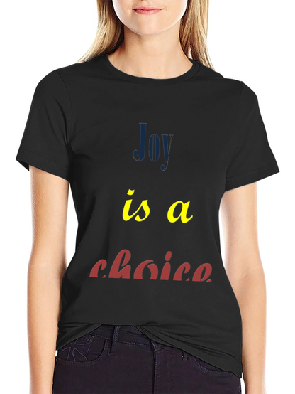 Joy Is A Choice Graphic Tee - Black