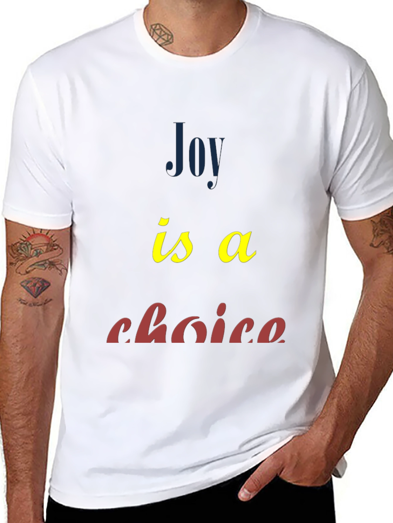Joy Is A Choice Graphic Tee - Black