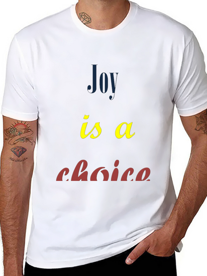 Joy Is A Choice Graphic Tee - Black