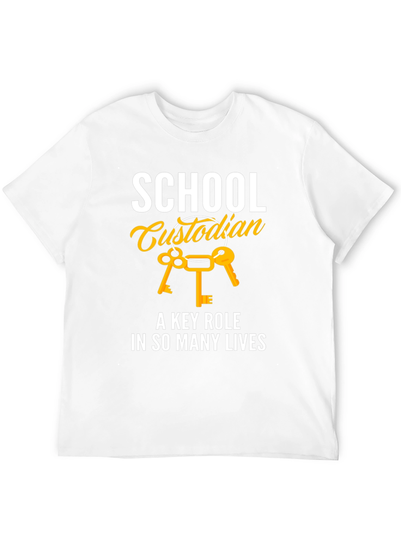 School Custodian Key Role T-Shirt