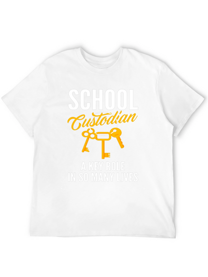 School Custodian Key Role T-Shirt
