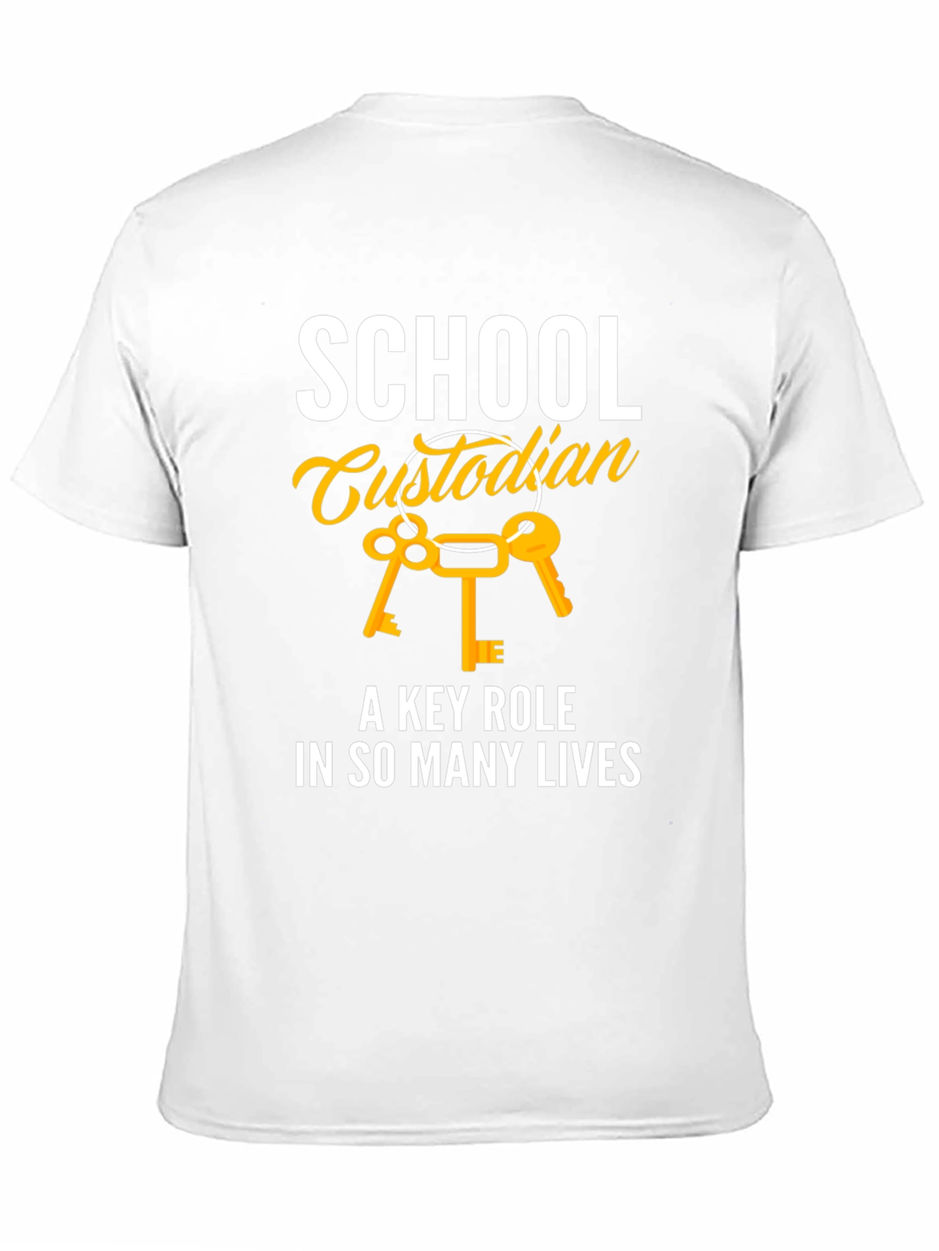 School Custodian Key Role T-Shirt