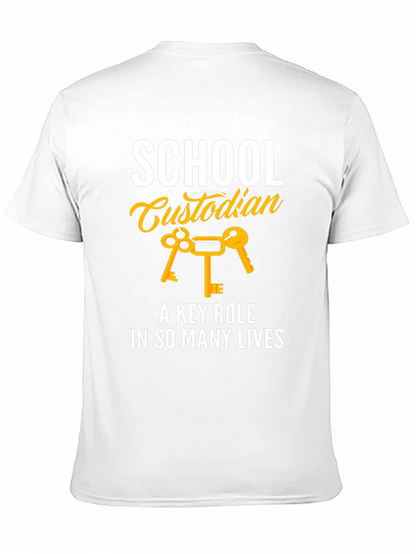School Custodian Key Role T-Shirt