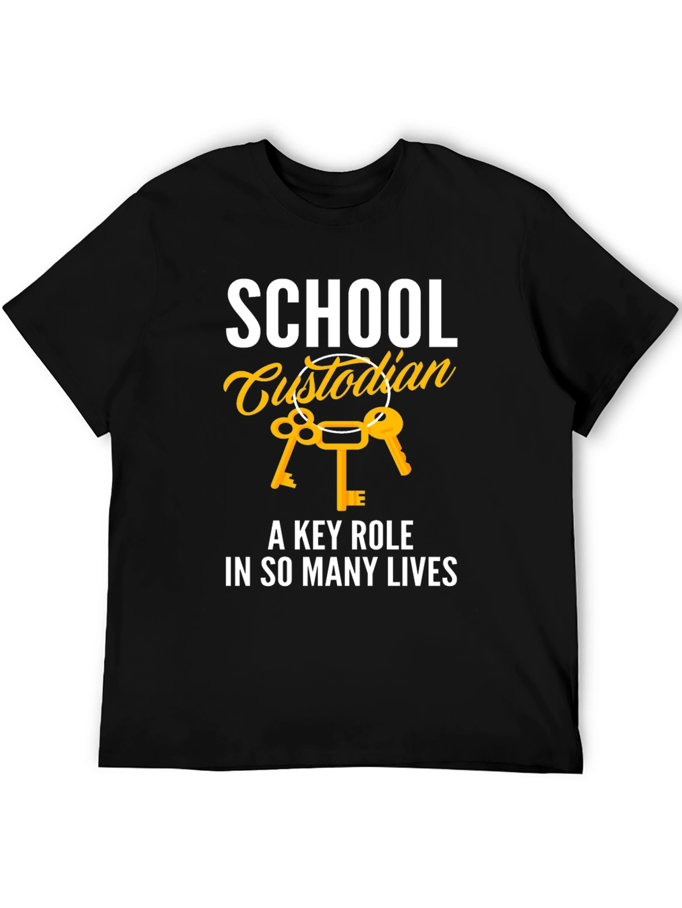 School Custodian Key Role T-Shirt