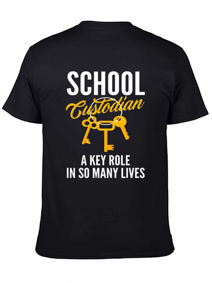 School Custodian Key Role T-Shirt