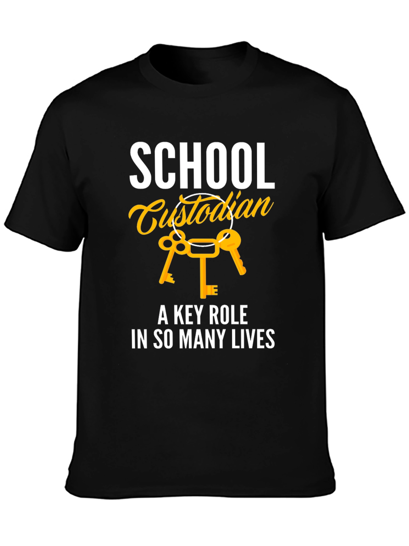 School Custodian Key Role T-Shirt