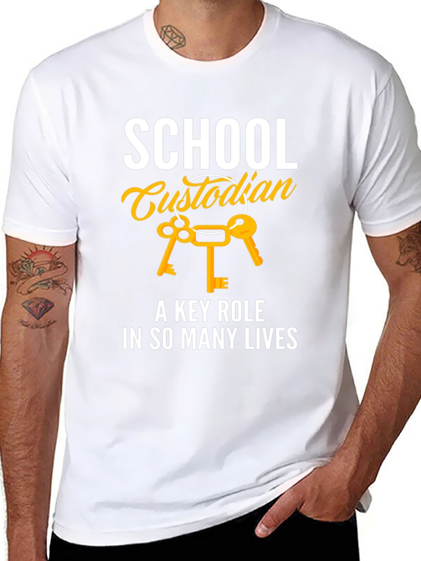 School Custodian Key Role T-Shirt