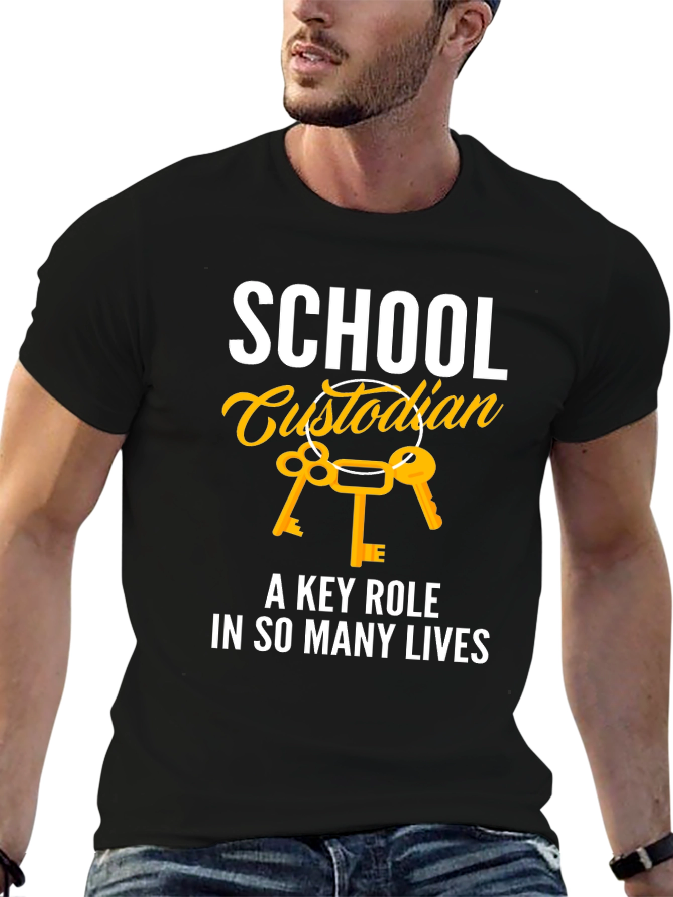 School Custodian Key Role T-Shirt