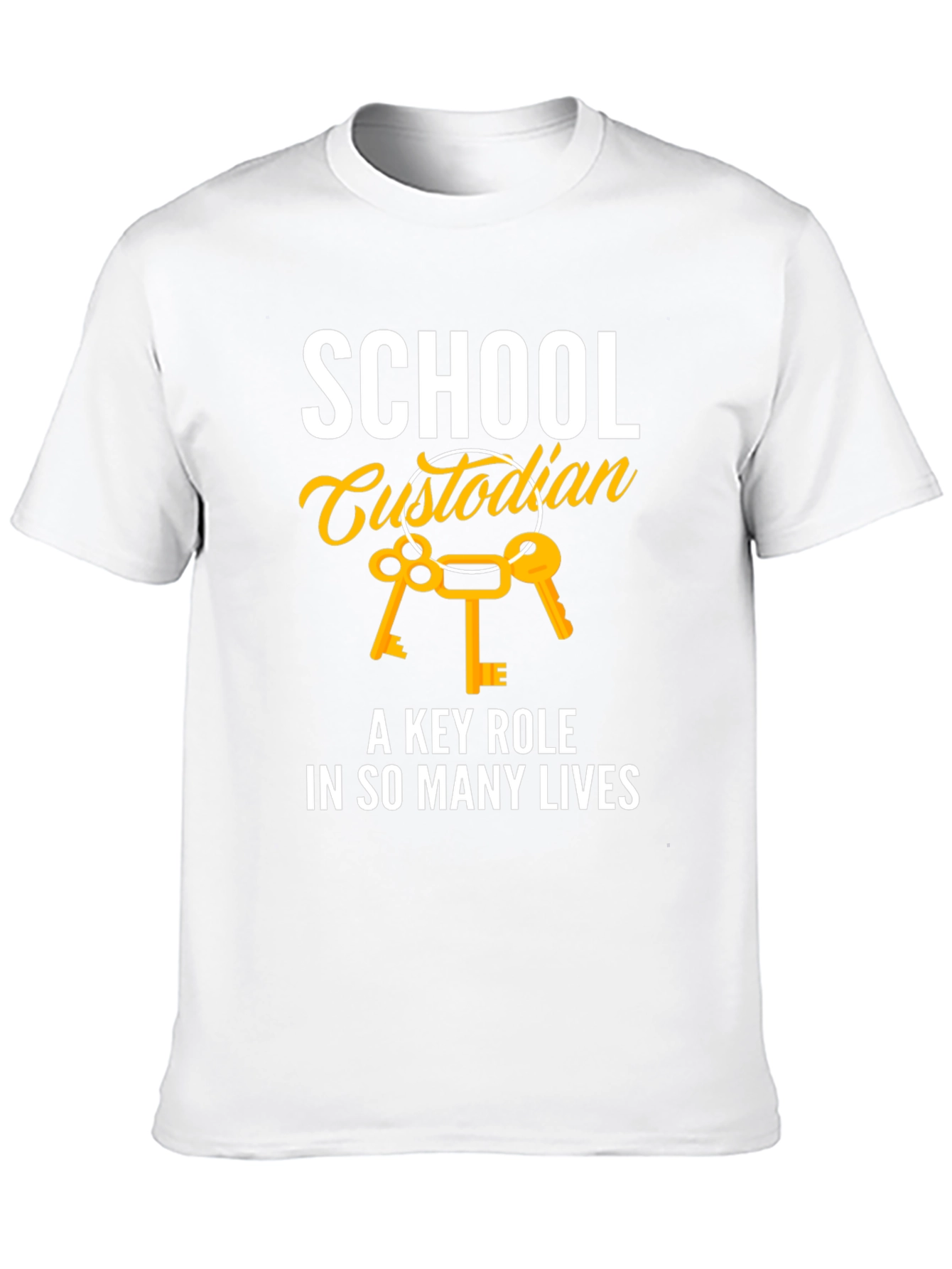 School Custodian Key Role T-Shirt