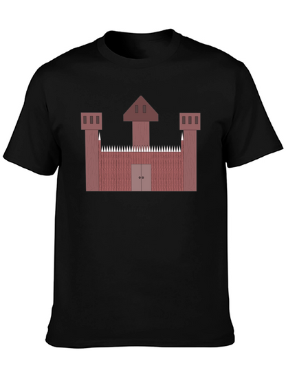 Castle Graphic Tee - Unique Medieval Design