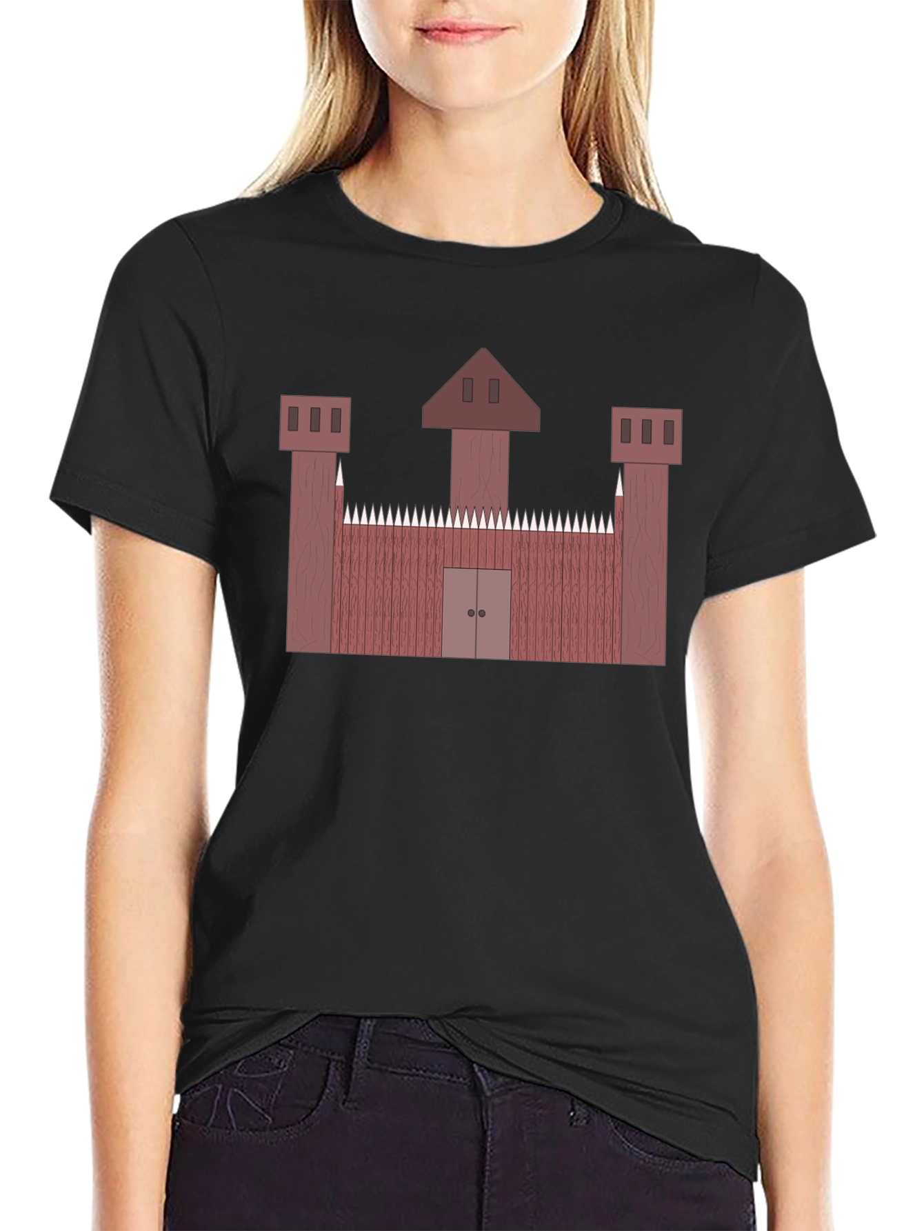 Castle Graphic Tee - Unique Medieval Design