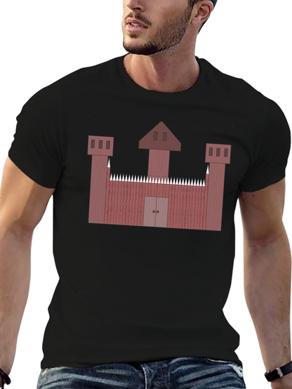 Castle Graphic Tee - Unique Medieval Design