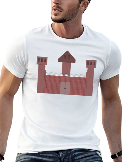 Castle Graphic Tee - Unique Medieval Design