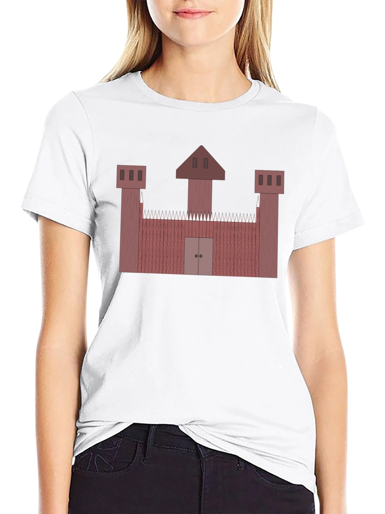 Castle Graphic Tee - Unique Medieval Design
