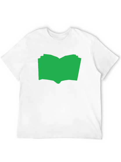 Open Book Graphic Tee - Black Cotton T-Shirt