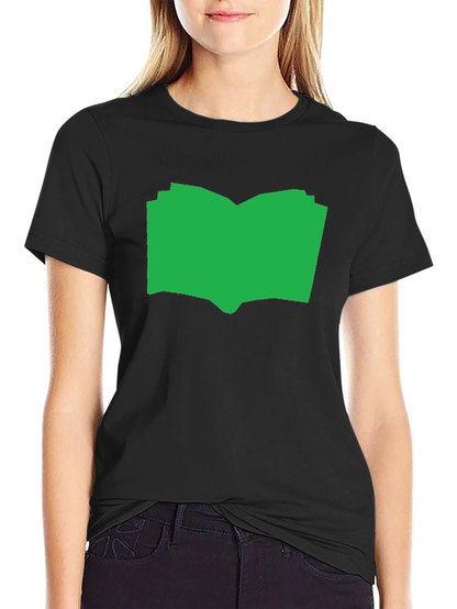 Open Book Graphic Tee - Black Cotton T-Shirt